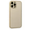 Newface Apple iPhone 13 Pro Kılıf Coco Deri Silikon Kapak - Gold