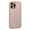Newface Apple iPhone 13 Pro Kılıf Coco Deri Silikon Kapak - Pembe