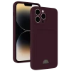Newface Apple iPhone 13 Pro Kılıf Kelvin Kartvizitli Silikon - Derin Mor