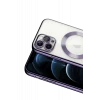Newface Apple iPhone 13 Pro Kılıf Kross Magneticsafe Kapak - Mor