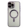 Newface Apple iPhone 13 Pro Kılıf Magneticsafe Lazer Silikon - Mor