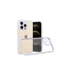 Newface Apple iPhone 13 Pro Kılıf Miami Şeffaf Silikon - Lila
