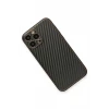 Newface Apple iPhone 13 Pro Max Kılıf Coco Karbon Silikon - Siyah