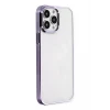 Newface Apple iPhone 13 Pro Max Kılıf Element Silikon - Mor