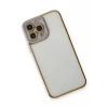 Newface Apple iPhone 13 Pro Max Kılıf Liva Lens Silikon - Lila