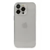 Newface Apple iPhone 13 Pro Max Kılıf Luko Lens Silikon - Gümüş
