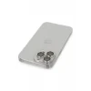 Newface Apple iPhone 13 Pro Max Kılıf Luko Lens Silikon - Gümüş