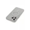 Newface Apple iPhone 13 Pro Max Kılıf Matte Şeffaf Magneticsafe - Şeffaf