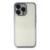 Newface Apple iPhone 13 Pro Max Kılıf Razer Lensli Silikon - Mor