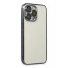 Newface Apple iPhone 13 Pro Max Kılıf Razer Lensli Silikon - Siyah