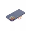 Newface Apple iPhone 13 Pro Max Renkli Kamera Lens Koruma Cam - Turuncu-Kırmızı