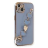 Newface Apple iPhone 14 Kılıf Esila Silikon - Gri