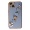 Newface Apple iPhone 14 Kılıf Esila Silikon - Gri