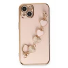 Newface Apple iPhone 14 Kılıf Esila Silikon - Pudra