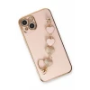 Newface Apple iPhone 14 Kılıf Esila Silikon - Pudra