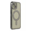 Newface Apple iPhone 14 Kılıf Joke Simli Magneticsafe Kılıf - Gri