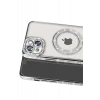 Newface Apple iPhone 14 Kılıf Joke Simli Magneticsafe Kılıf - Gümüş