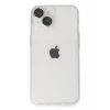 Newface Apple iPhone 14 Kılıf Luko Lens Silikon - Gümüş