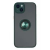 Newface Apple iPhone 14 Kılıf Montreal Yüzüklü Silikon Kapak - Yeşil