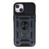 Newface Apple iPhone 14 Kılıf Pars Lens Yüzüklü Silikon - Lacivert