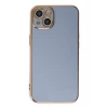Newface Apple iPhone 14 Kılıf Volet Silikon - Mavi