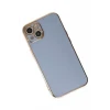 Newface Apple iPhone 14 Kılıf Volet Silikon - Mavi