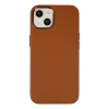 Newface Apple iPhone 14 Plus Kılıf Asya Deri Silikon - Kahverengi