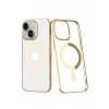 Newface Apple iPhone 14 Plus Kılıf Element Magneticsafe Sert Kapak - Gold