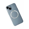 Newface Apple iPhone 14 Plus Kılıf Jack Magneticsafe Lens Silikon - Sierra Blue