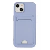 Newface Apple iPhone 14 Plus Kılıf Kelvin Kartvizitli Silikon - Lila