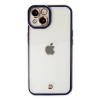 Newface Apple iPhone 14 Plus Kılıf Liva Lens Silikon - Mavi