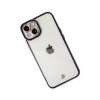 Newface Apple iPhone 14 Plus Kılıf Liva Lens Silikon - Mavi