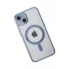 Newface Apple iPhone 14 Plus Kılıf Magneticsafe Lazer Silikon - Sierra Blue