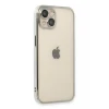 Newface Apple iPhone 14 Plus Kılıf Razer Lensli Silikon - Gümüş
