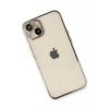 Newface Apple iPhone 14 Plus Kılıf Razer Lensli Silikon - Gümüş