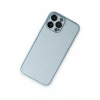 Newface Apple iPhone 14 Pro Kılıf Coco Deri Silikon Kapak - Sky Blue
