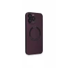 Newface Apple iPhone 14 Pro Kılıf Jack Magneticsafe Lens Silikon - Mürdüm