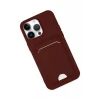 Newface Apple iPhone 14 Pro Kılıf Kelvin Kartvizitli Silikon - Bordo