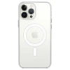 Newface Apple iPhone 14 Pro Kılıf Magneticsafe Şeffaf Silikon - Şeffaf