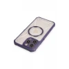 Newface Apple iPhone 14 Pro Kılıf Prag Magneticsafe Kapak - Derin Mor