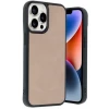 Newface Apple iPhone 14 Pro Max Kılıf Aras Deri Kapak - Pudra