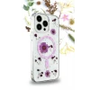 Newface Apple iPhone 14 Pro Max Kılıf Daisy Simli Magsafe Kapak - Mor