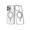 Newface Apple iPhone 14 Pro Max Kılıf Element Magneticsafe Sert Kapak - Gümüş