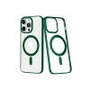 Newface Apple iPhone 14 Pro Max Kılıf Element Magneticsafe Sert Kapak - Köknar Yeşili