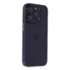 Newface Apple iPhone 14 Pro Max Kılıf Luko Lens Silikon - Derin Mor