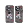 Newface Apple iPhone 14 Pro Max Kılıf Prada Desenli Kapak - Prada Siyah - 1