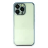Newface Apple iPhone 14 Pro Max Kılıf Razer Lensli Silikon - Açık Mavi
