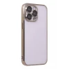 Newface Apple iPhone 14 Pro Max Kılıf Razer Lensli Silikon - Gold