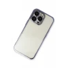 Newface Apple iPhone 14 Pro Max Kılıf Razer Lensli Silikon - Mor