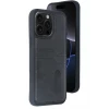 Newface Apple iPhone 14 Pro Max Kılıf Sara Kartvizitli Deri Kılıf - Siyah